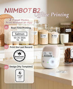 NIIMBOT Máquina etiquetadora B2 con cinta para oficina en casa, rosa