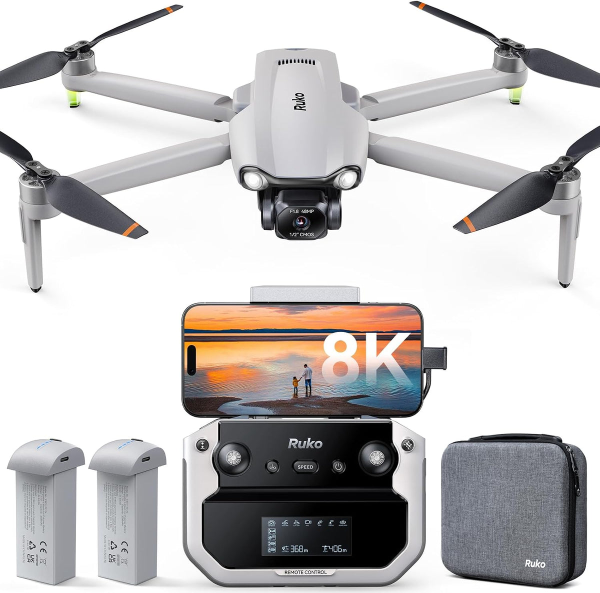 Ruko F11PRO 2 Plus Drone con cámara de 48MP, foto de 8K, regalo tecnológico