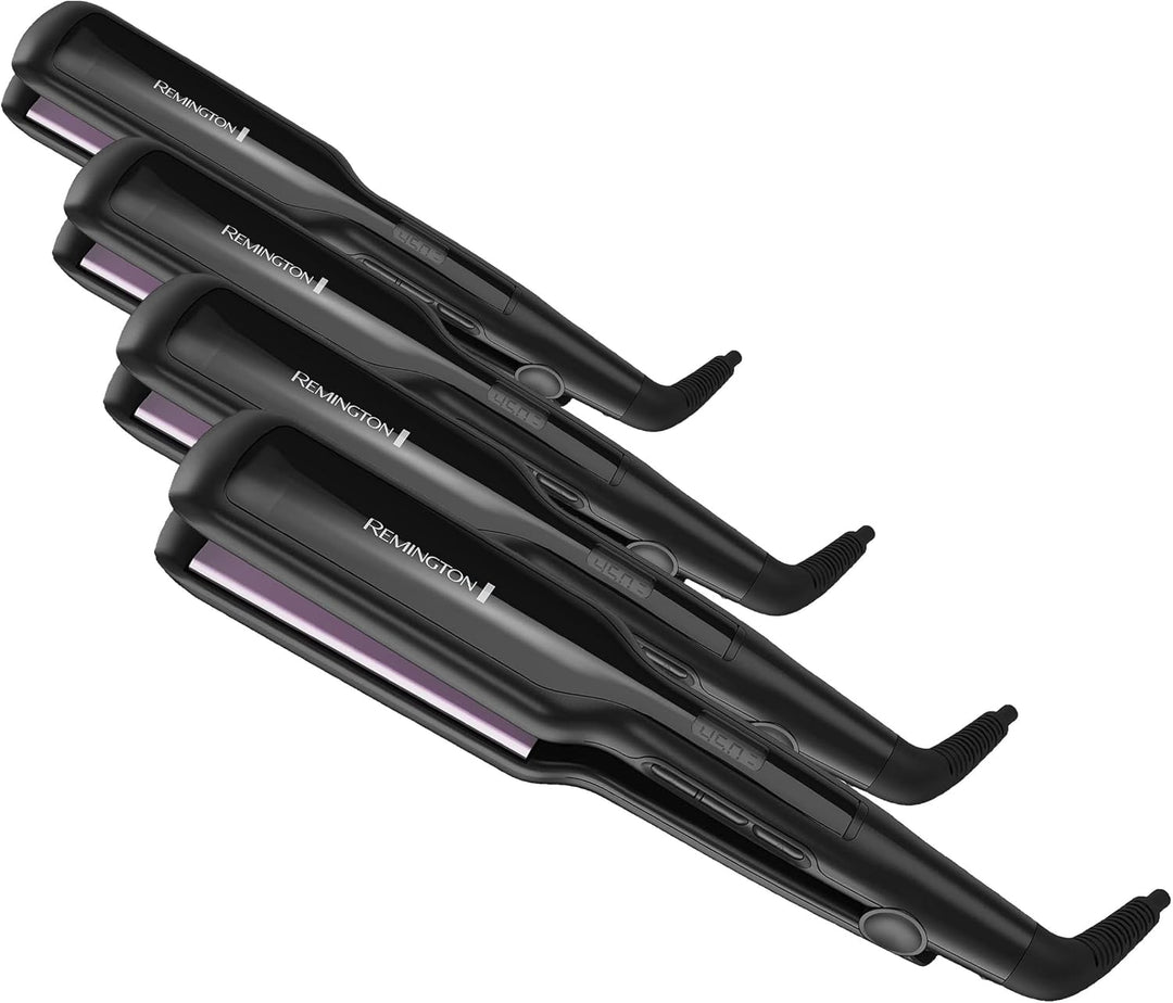Remington Plancha plana antiestática, 1\/2 pulgada, titanio + reves...