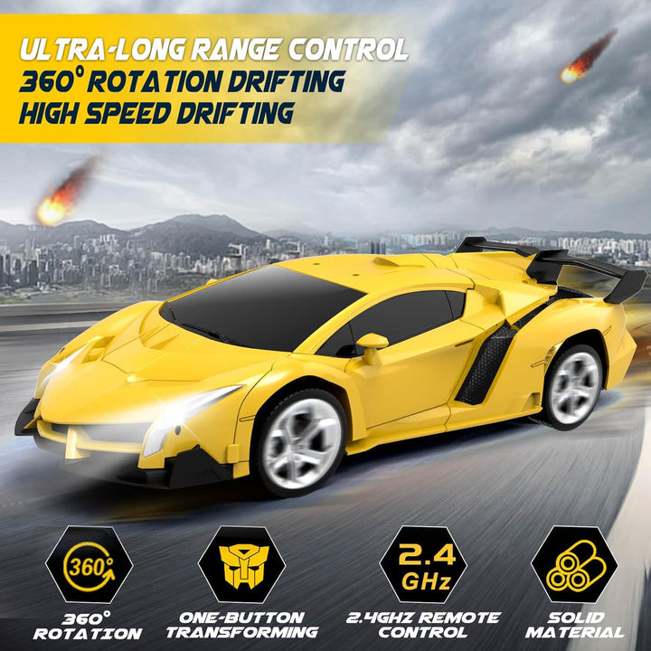 Dolanus Coche de Control Remoto - Transform Robot Coches RC, Juguet...