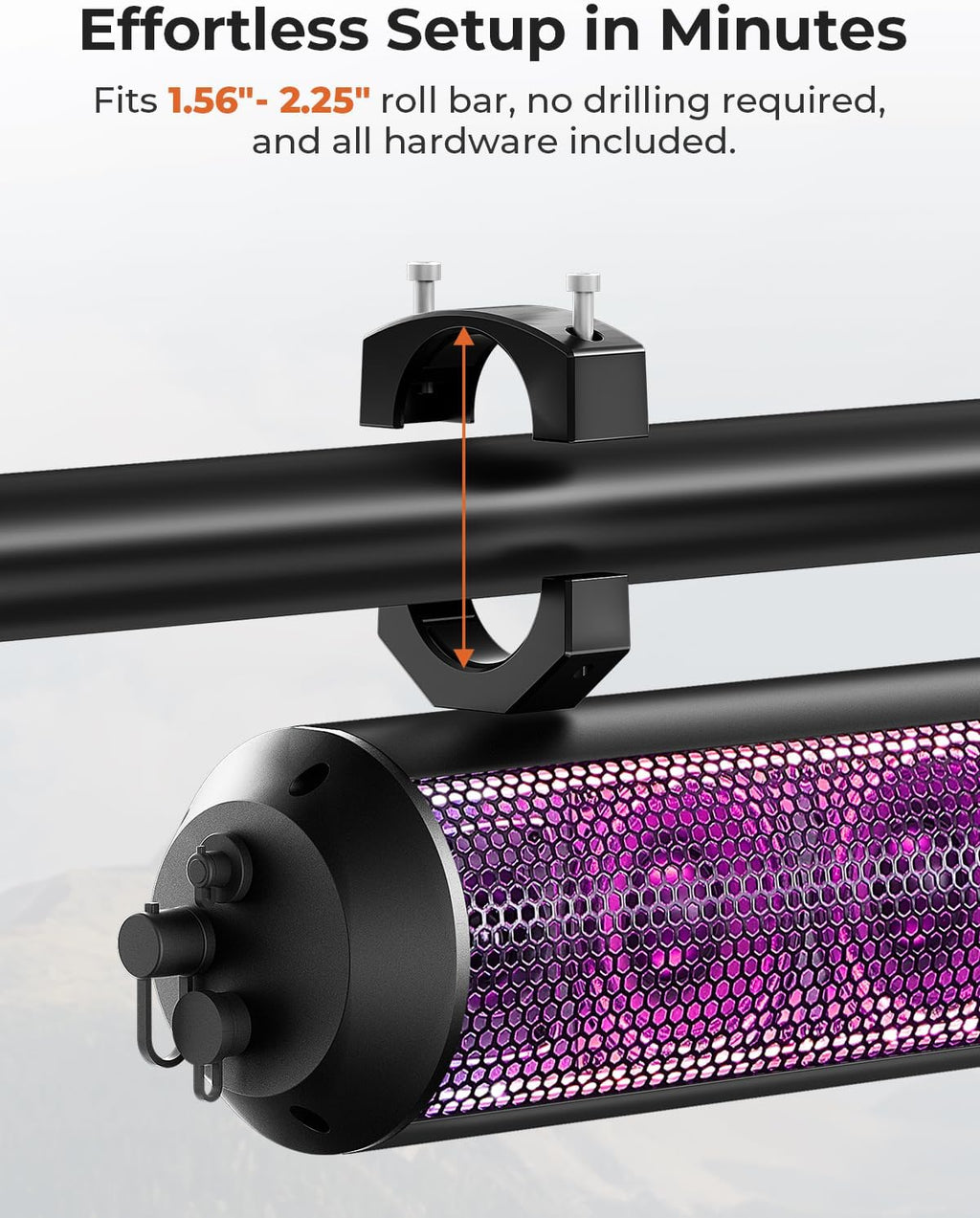 KEMIMOTO Barra de sonido UTV de 28 pulgadas compatible con Polaris RZR