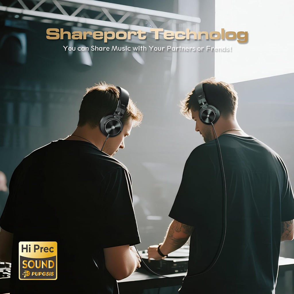 OHAYO Auriculares con cable para monitor de estudio y DJ M20, 1.969 in