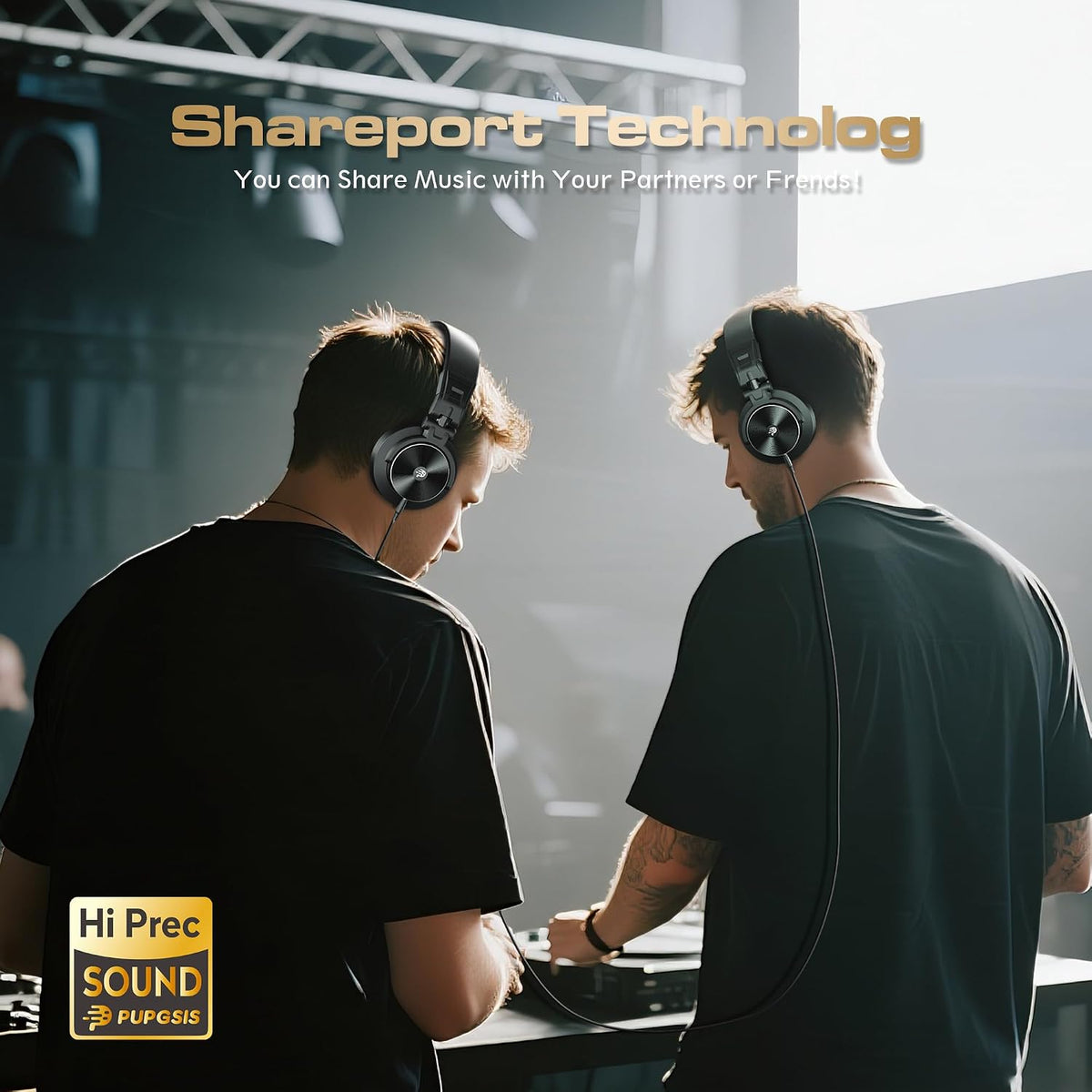 OHAYO Auriculares con cable para monitor de estudio y DJ M20, 1.969 in