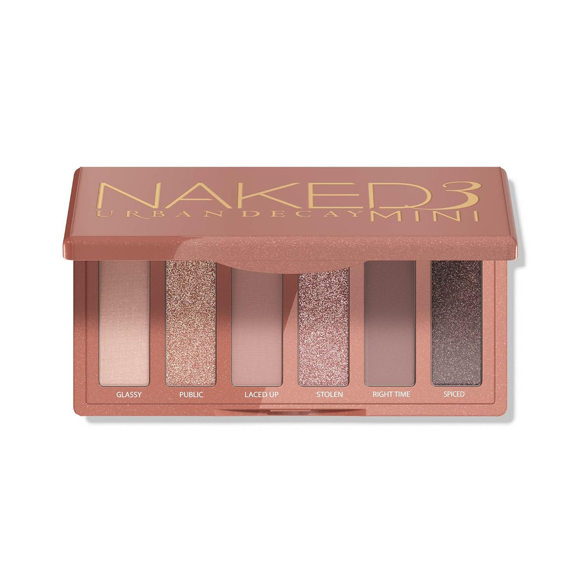 URBAN DECAY Naked3 - Mini paleta de sombras de ojos - 6 sombras ros...