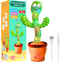 Juguete recargable de cactus parlante que baila que imita