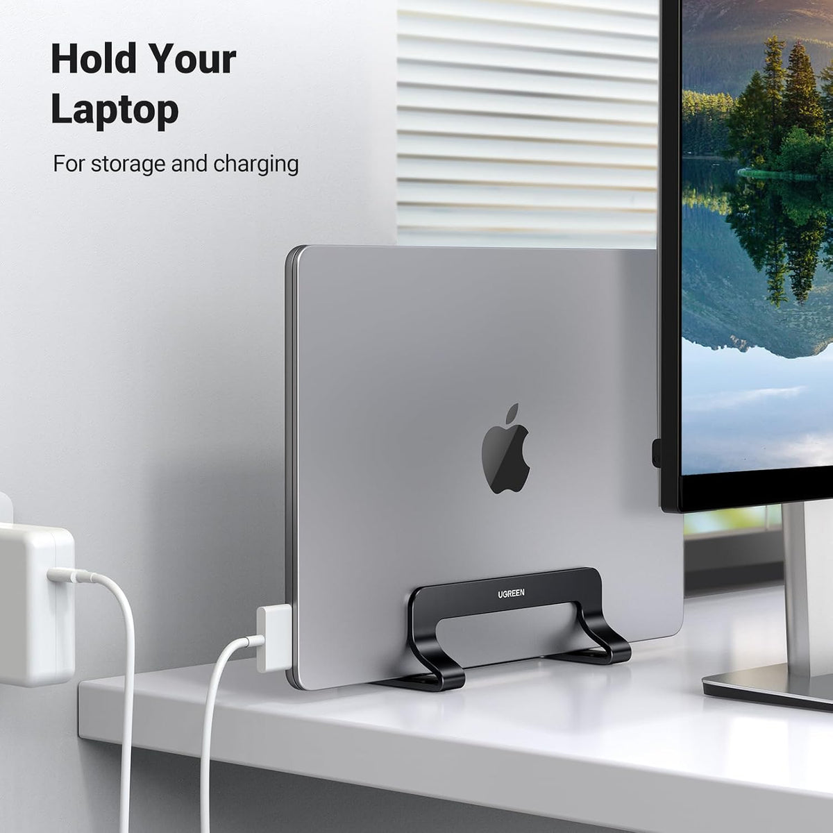 UGREEN Soporte vertical para laptop para escritorio compatible con...