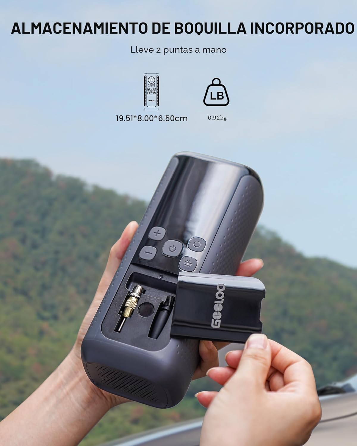 GOOLOO GT160 DUAL Compresor de aire portátil con inflador de neumát...