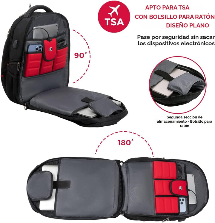 Swissdigital - Mochila de diseño para viaje para hombres, compatibl...