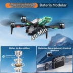 Drone con cámara para adultos, cuadricóptero sin escobillas con pantalla, 2