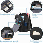 MATEIN Mochila de viaje grande para la universidad, mochila expandible para