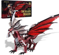 Piececool 3D Metal Model Kits - Dragon King negro, rompecabezas 3D DIY para adultos, rompecabezas de ingenio para adolescentes, gran regalo de cumpleaños y Año Nuevo, 107 piezas