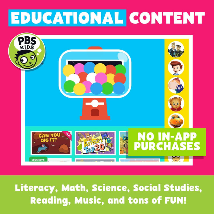 Core Innovations PBS Kids Playtime Pad+ 7" HD Tableta Android s...