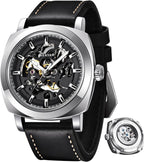 BENYAR Reloj Automático Mecánico de Esqueleto para Hombre de Vestir