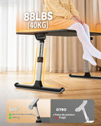 SAIJI Soporte de libro para leer manos libres con clips de papel en la cama