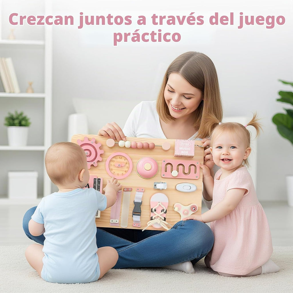 Joyreal Tablero grande de madera con soporte plegable para niños pequeños