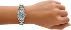 Reloj para mujer Michael Kors Lexington de tres manecillas con estampado animal en acero inoxidable (Modelo: MK7640)