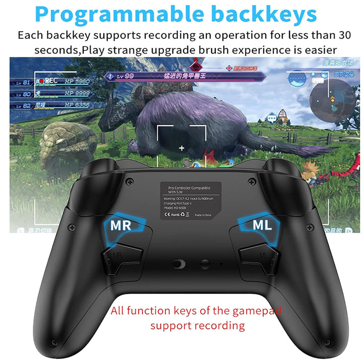 Bluetooth Controller for Switch\/Mac\/PC\/Steam\/Mobile Phone\/iOS\...