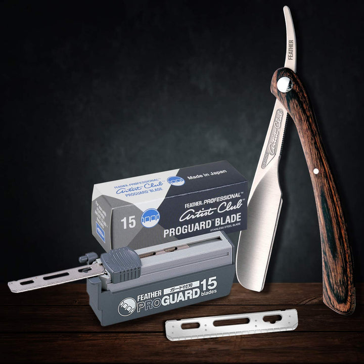 Feather Artist Club ProGuard - Cuchillas de afeitar (15 unidades, 2...