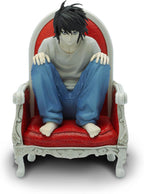 ABYSTYLE Studio Death Note Detective L SFC Figura coleccionable de PVC de 5.5 pulgadas de alto, estatua de anime, figura de manga de anime, decoración del hogar, habitación y oficina, regalo