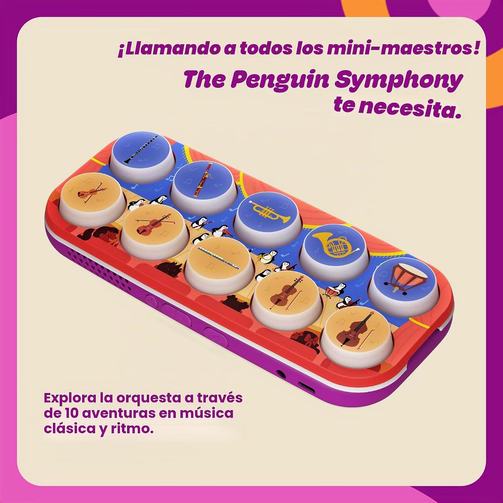Boppo Tableta de aprendizaje sin pantalla y en el paquete Symphony Toppo