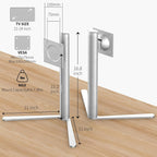 Soporte de monitor VESA de aluminio para monitor Peso 4.8-7.8 lb