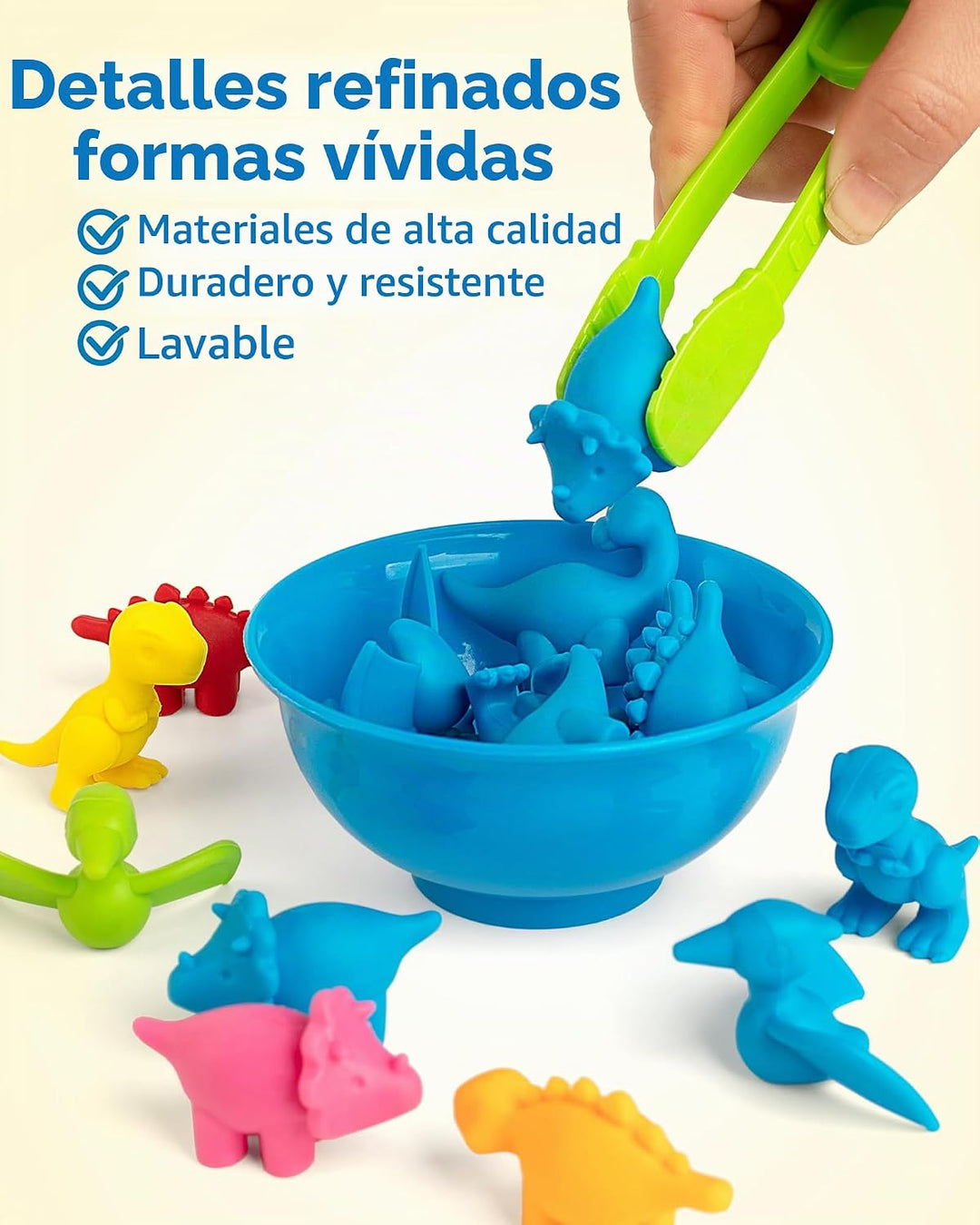 Coogam Juego de clasificación de dinosaurios con cuentas, juego de...