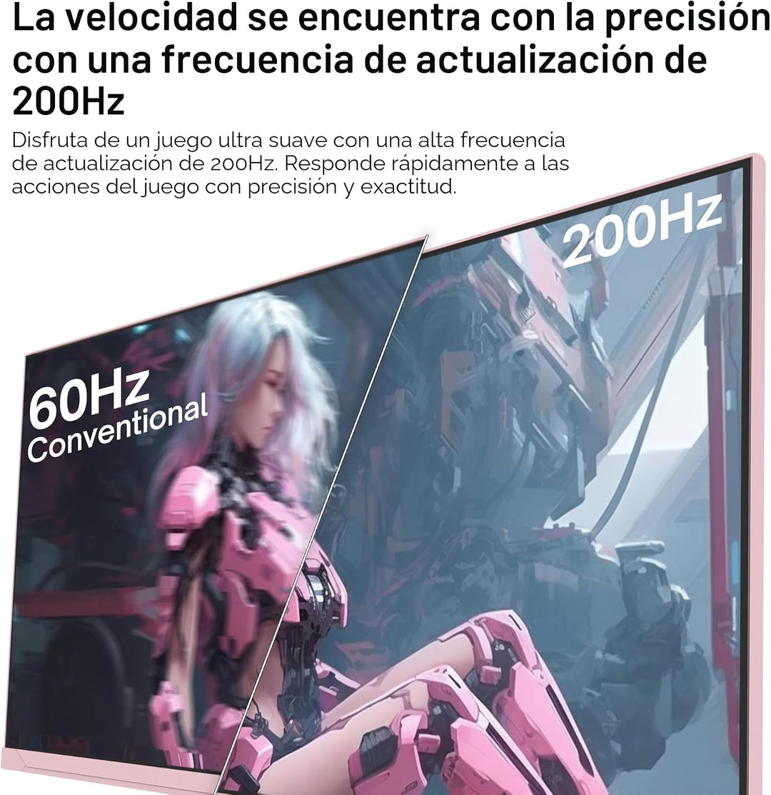 Pixio PX248 Wave Pink 24 pulgadas 200Hz Frecuencia de actualización...