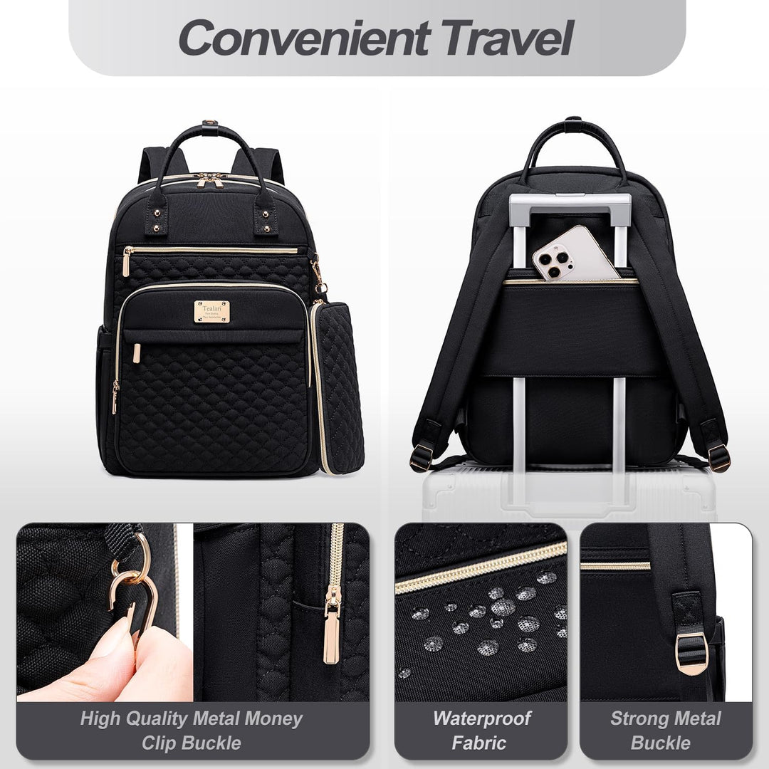 Mochila para laptop Tealari para mujeres, mochila para laptop de 15...