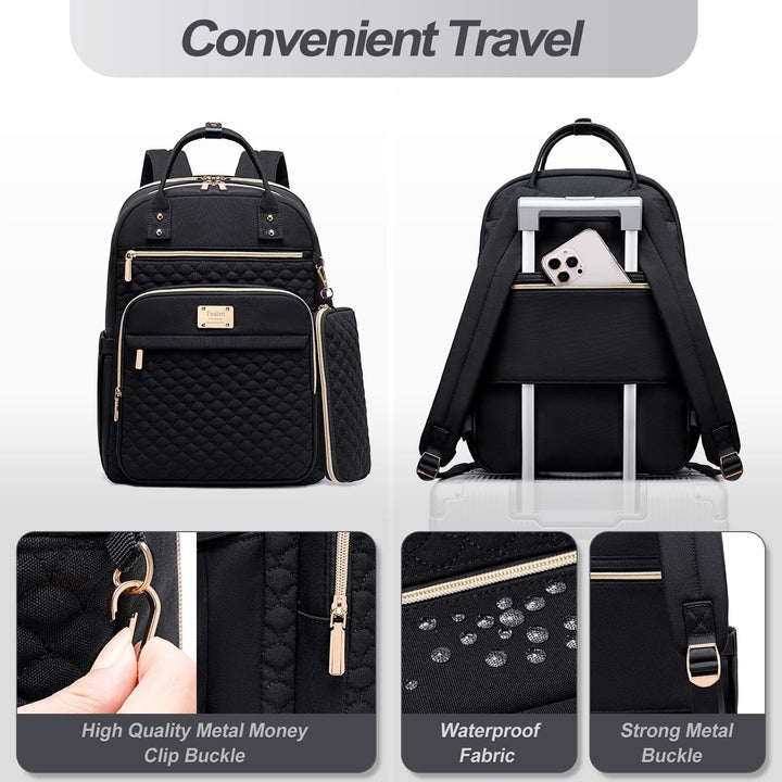 Mochila para laptop Tealari para mujeres, mochila para laptop de 15...