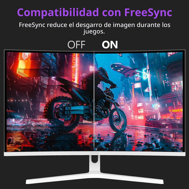 Z Z-EDGE Monitor de juegos curvo de 27 pulgadas, monitor de computa...
