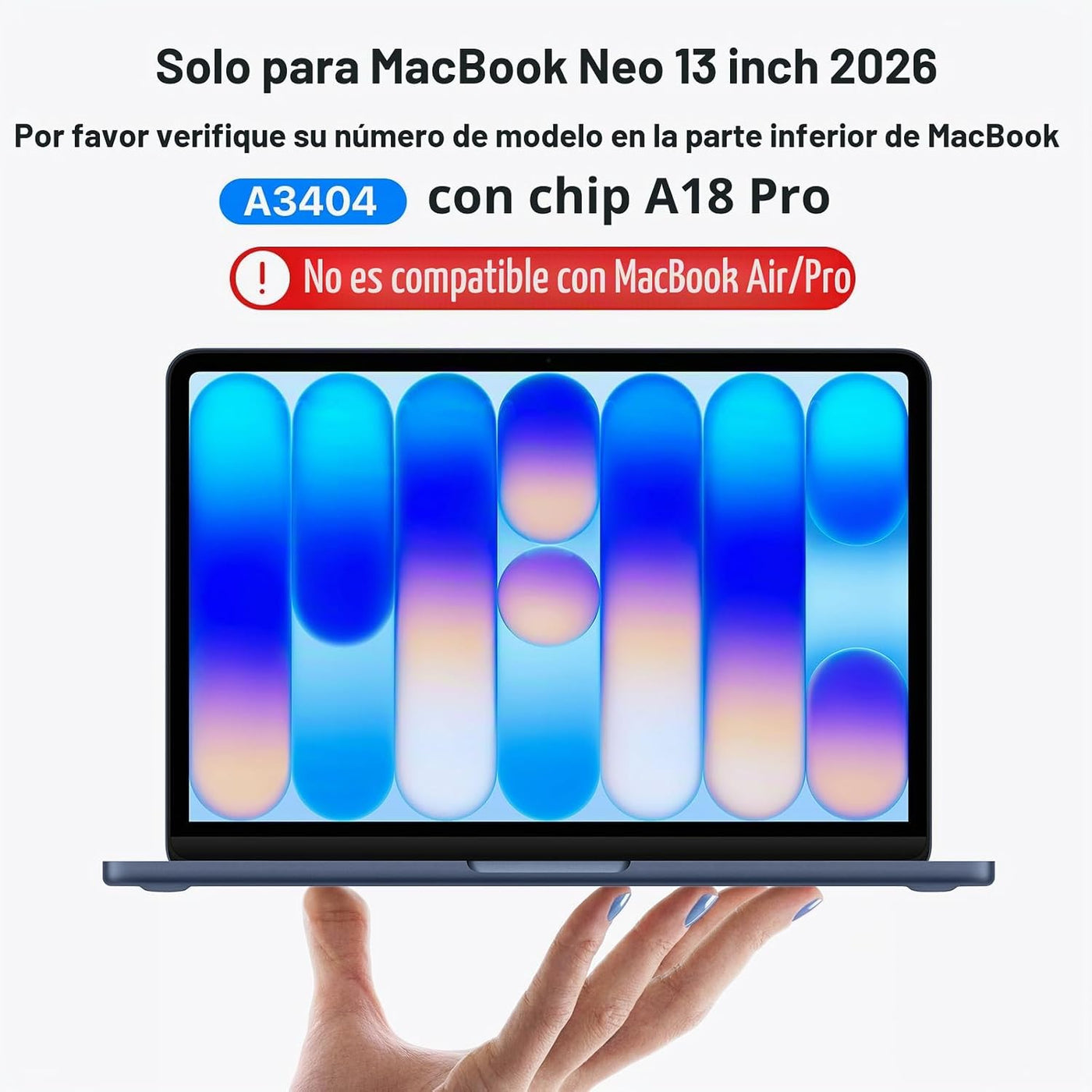 Soonjet Invisible Armor - Funda para MacBook Neo de 13 pulgadas 202...