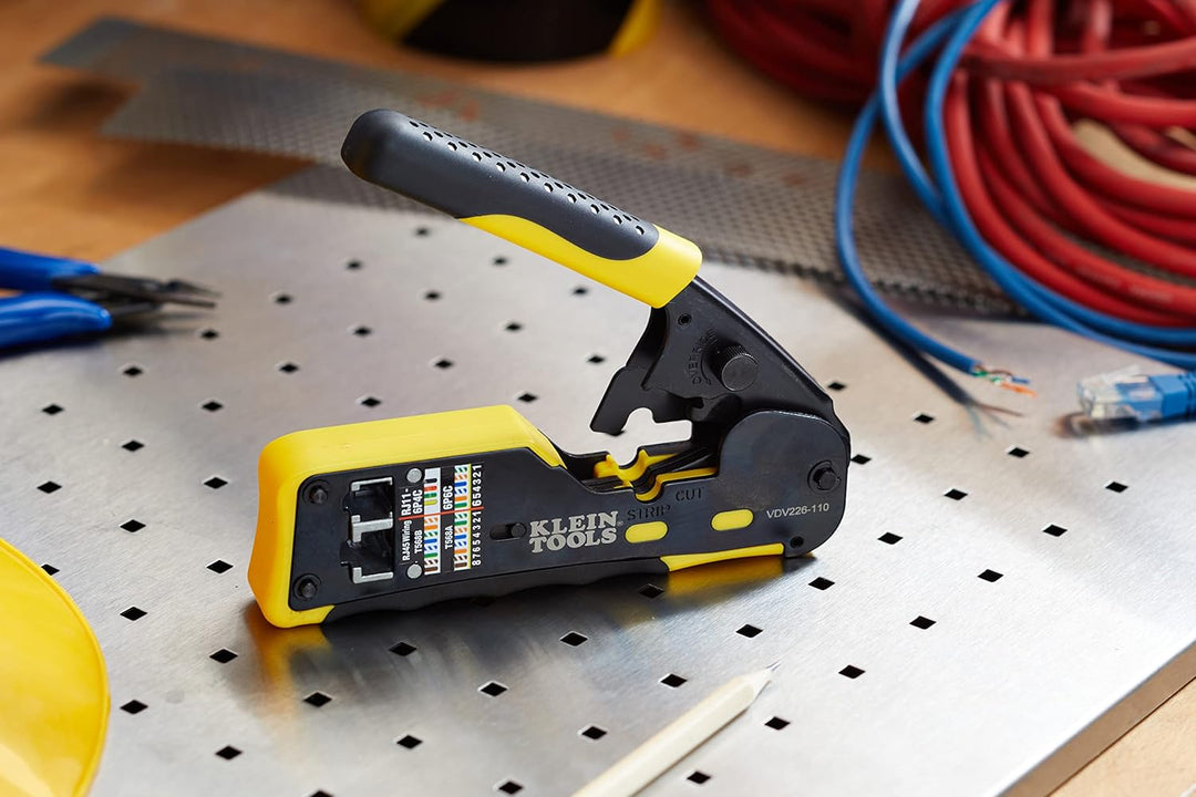 Klein Tools VDV226-110 Crimpadora de cables de datos modulares con...