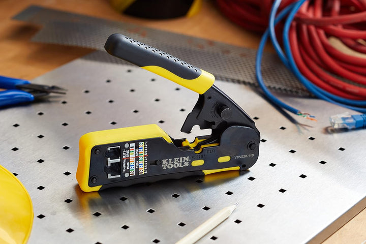 Klein Tools VDV226-110 Crimpadora de cables de datos modulares con...