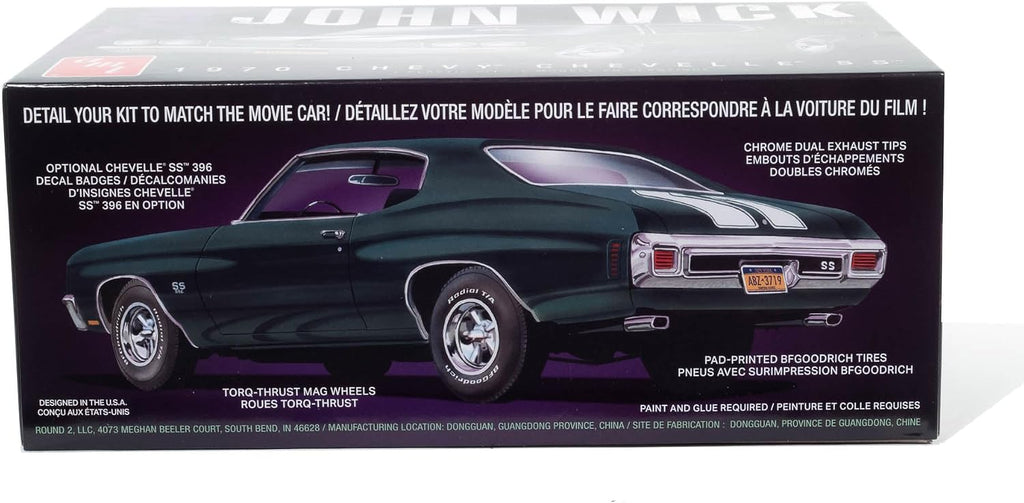 AMT 1970 Chevy Chevelle John Wick Kit de modelo a escala 1:25