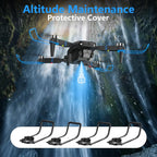 FPV Drone con cámara para adultos, pantalla LCD RC plegable, mini drones para niños principiantes, motor sin escobillas 270° para evitar obstáculos, compatible con tarjeta SD de 32G MAX menos de 8.82