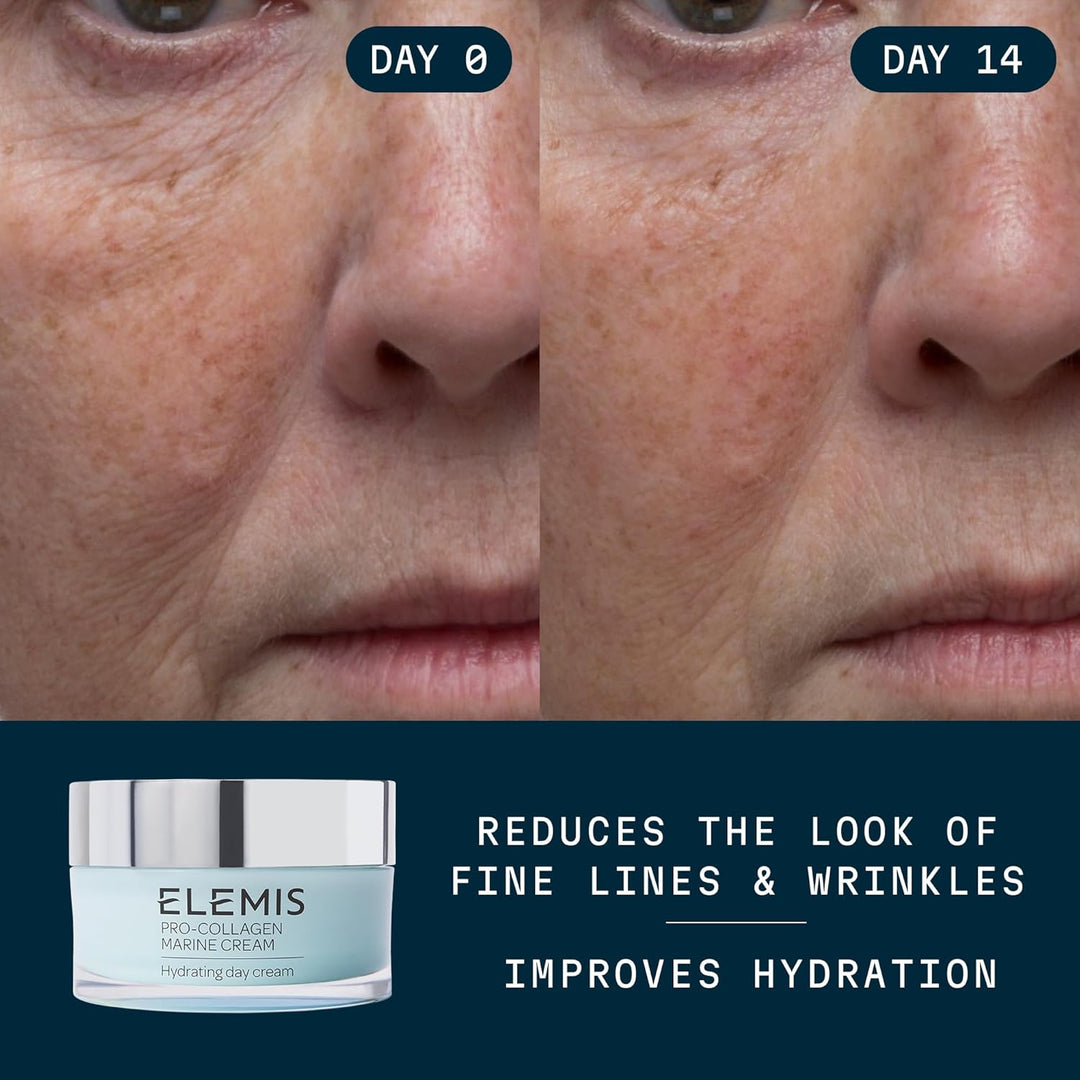 Crema ELEMIS Pro-colágeno marino, hidratante facial diario ligero a...