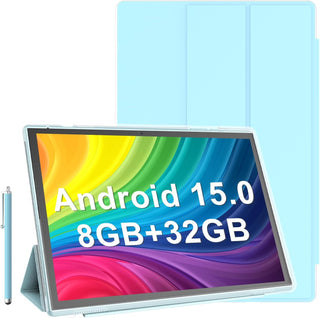 Tableta de 10 pulgadas Android 14 con estuche y lápiz táctil, 6GB R...