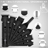 Scttomon Recortadora de barba para hombres, kit profesional de aseo...