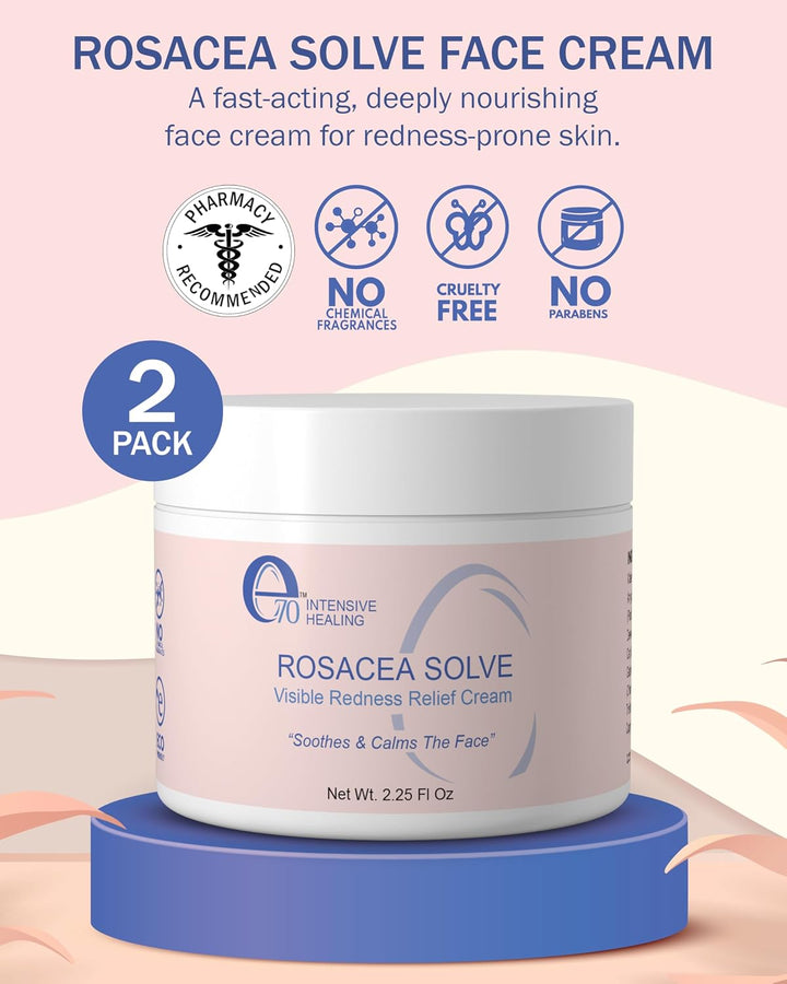 Tratamiento para rosácea para el cuidado de la piel facial en crema...