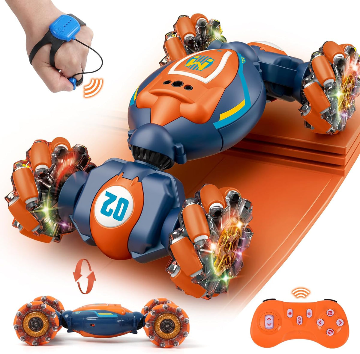 Coche de acrobacias RC con detección de gestos \u2013 Juguetes para...