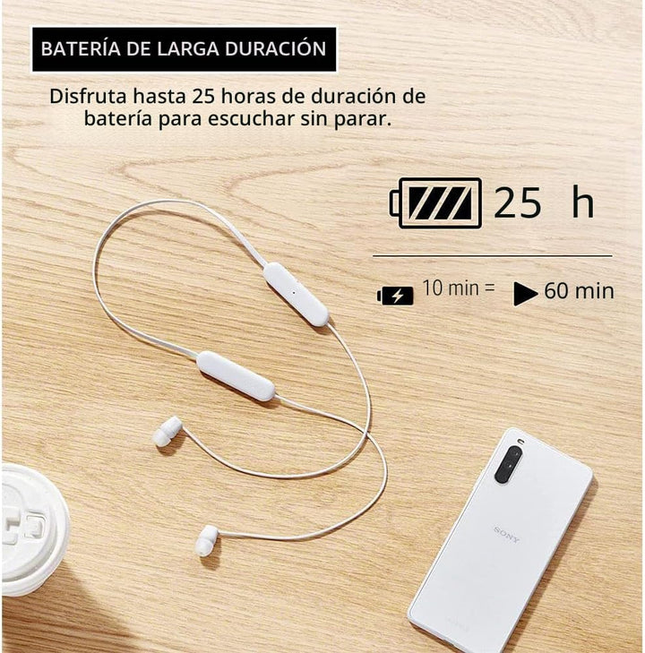 Sony WI-C100 Auriculares inalámbricos intrauditivos Bluetooth con m...