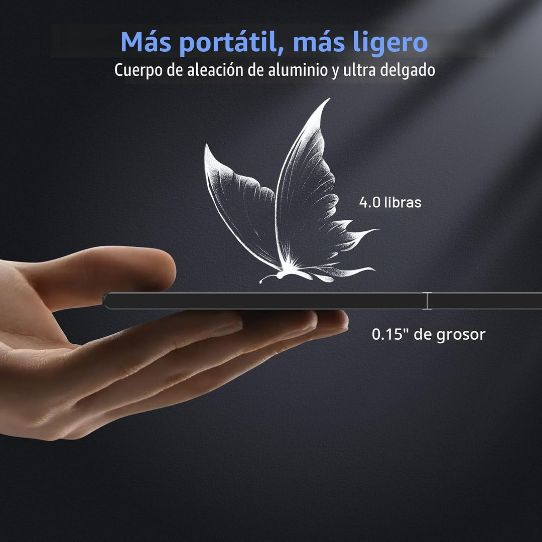 QQH Extensor de pantalla para laptop, monitor portátil triple de 15...