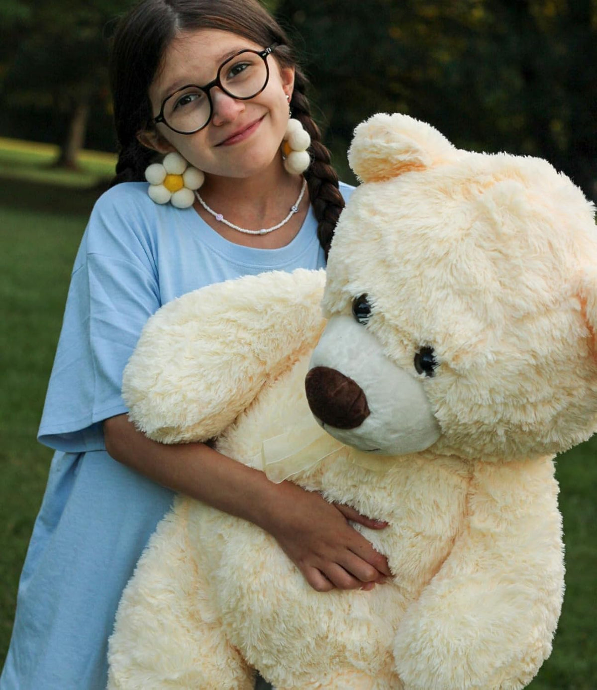 MorisMos Oso de Peluche Gigante Animal de Peluche 3 pies, 36 pulgadas, Oso de Peluche Grande para Decoración de Baby Shower, Animal de Peluche Grande y Suave Juguete de Peluche para Cumpleaños de