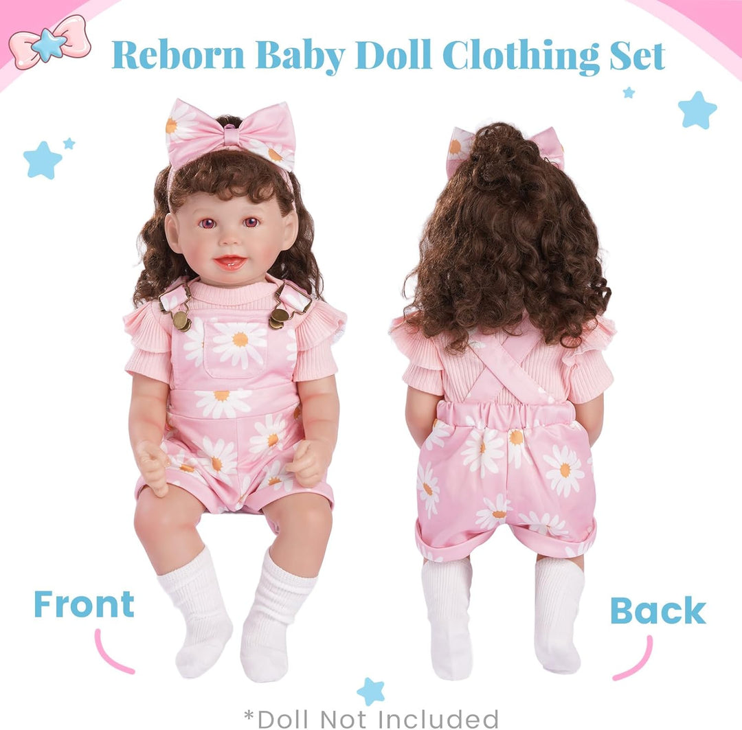 BABESIDE 4 piezas de ropa de muñeca Reborn para muñecas de 17 a 22...