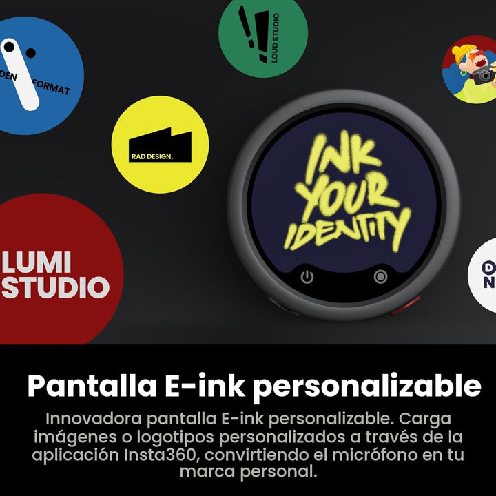Transmisor Insta360 Mic Pro, mini micrófono Lavalier inalámbrico pa...