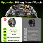 Reloj inteligente militar para hombre, reloj inteligente de 1.7 pulgadas