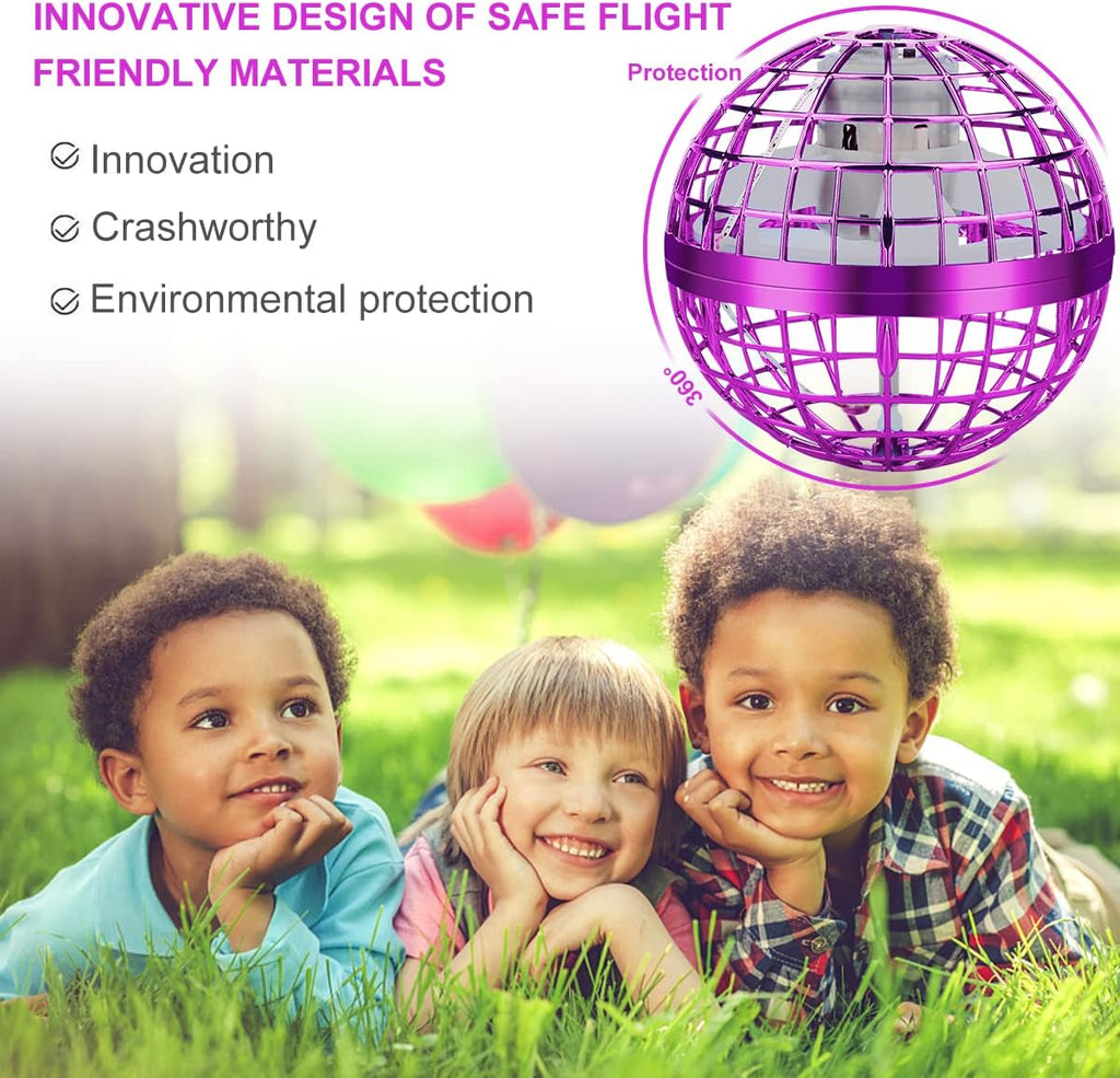 Juguete de bola de orbe volador 2026, bola flotante, juguetes geniales regalos para niños de 6, 7, 8, 9, 10, 11, 12 años, niños, niñas, adolescentes, mini dron de mano, globo cósmico
