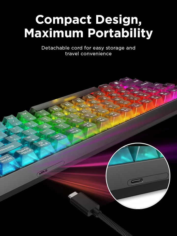 Lenovo Legion K510 Mini Pro - Teclado mecánico con cable para juego...