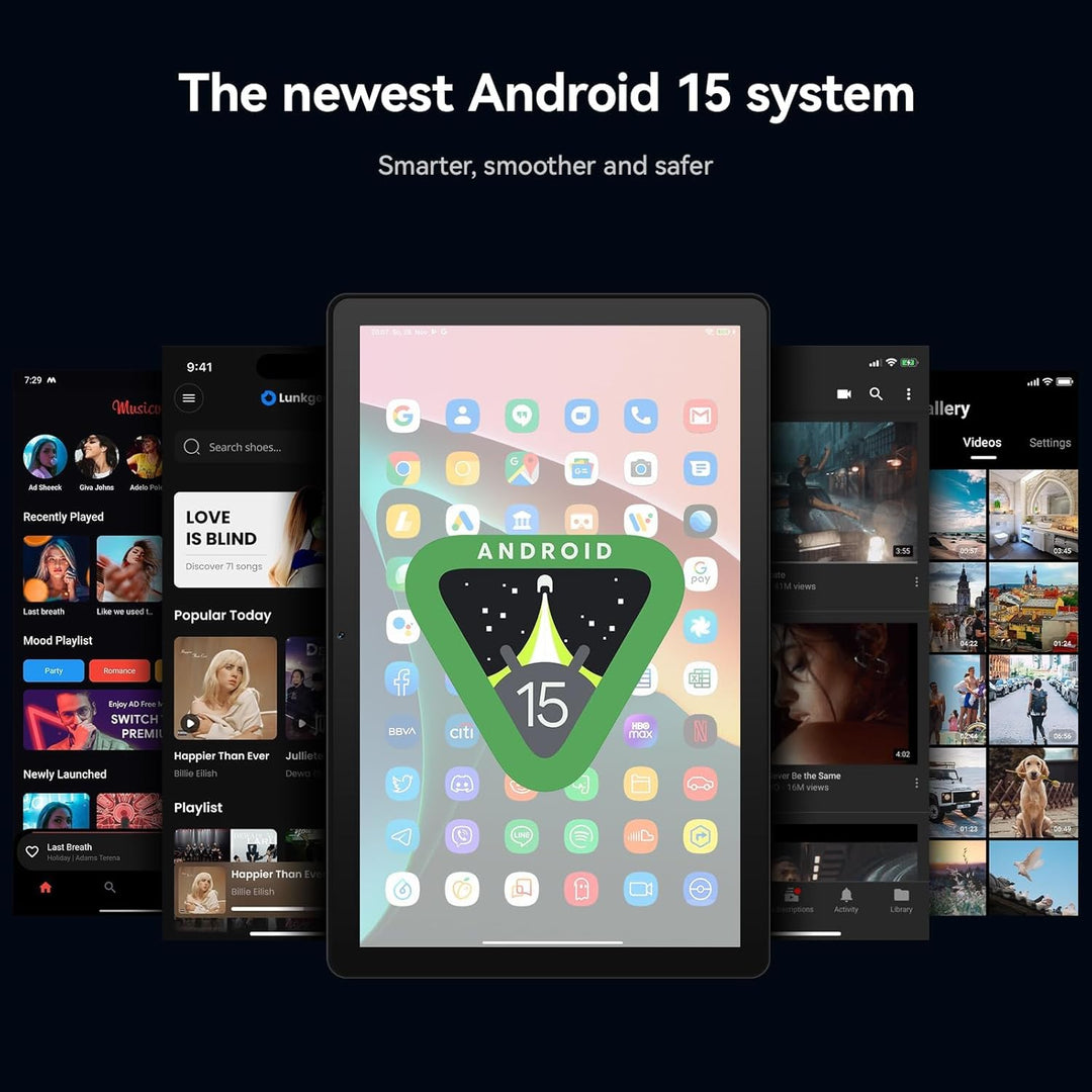 Evermyth Tableta, tableta Android 15 de 10 pulgadas, 30 GB de RAM 1...