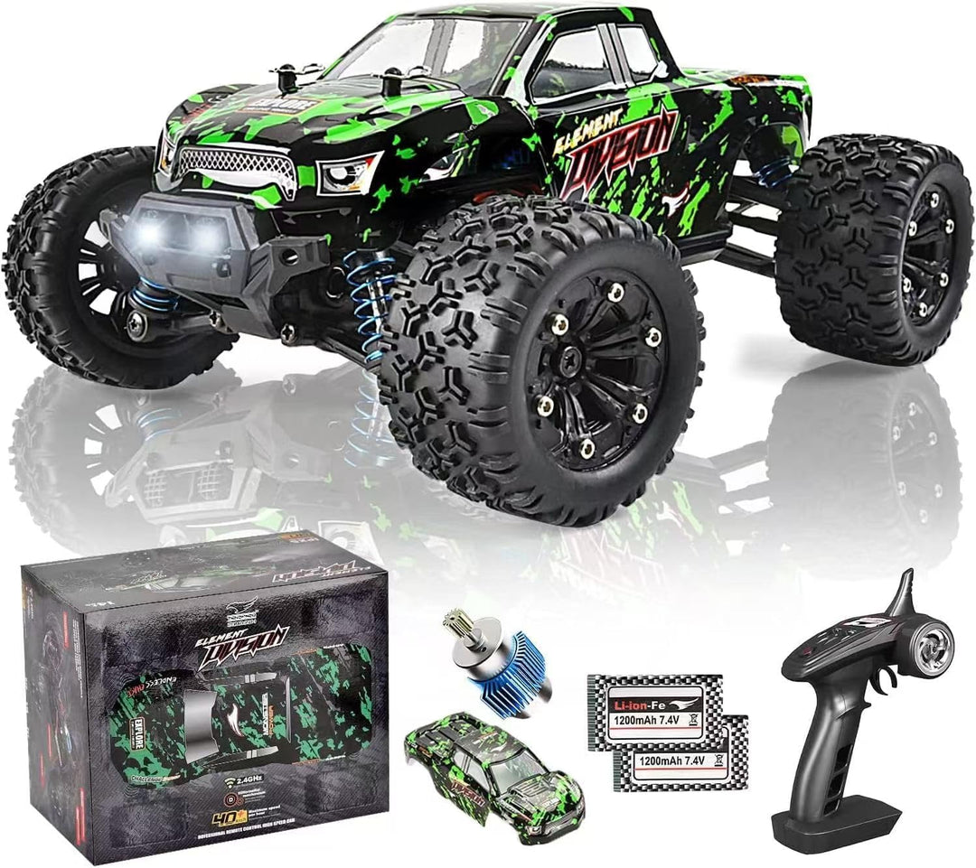 TENSSENX Coches RC todo terreno a escala 1:18, 40 KPH de alta veloc...
